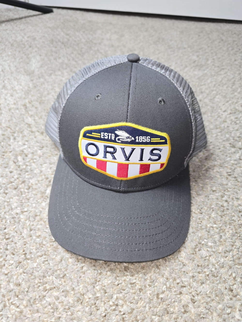 Orvis Dark Gray Mesh Back Hat with Patch